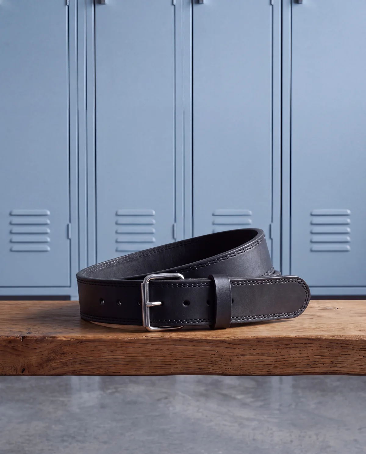 Leather lifting belt, 10 mm, 4 in wide